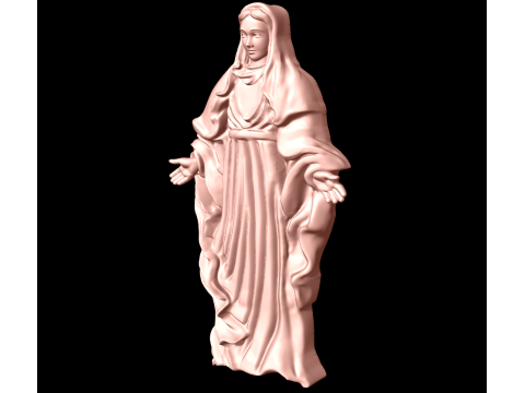 Blessed Mother Maria pendant - N815412 3D Print Model