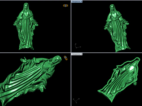 Blessed Mother Maria pendant - N815412 3D Print Model