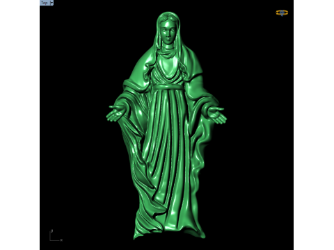 Blessed Mother Maria pendant - N815412 3D Print Model