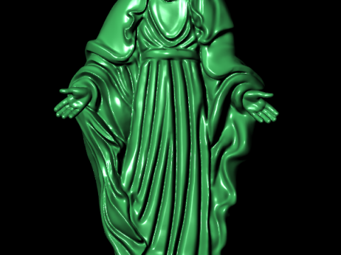 Blessed Mother Maria pendant - N815412 3D Print Model