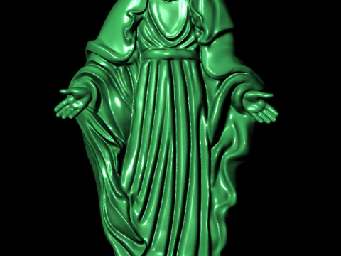 Blessed Mother Maria pendant - N815412 3D Print Model