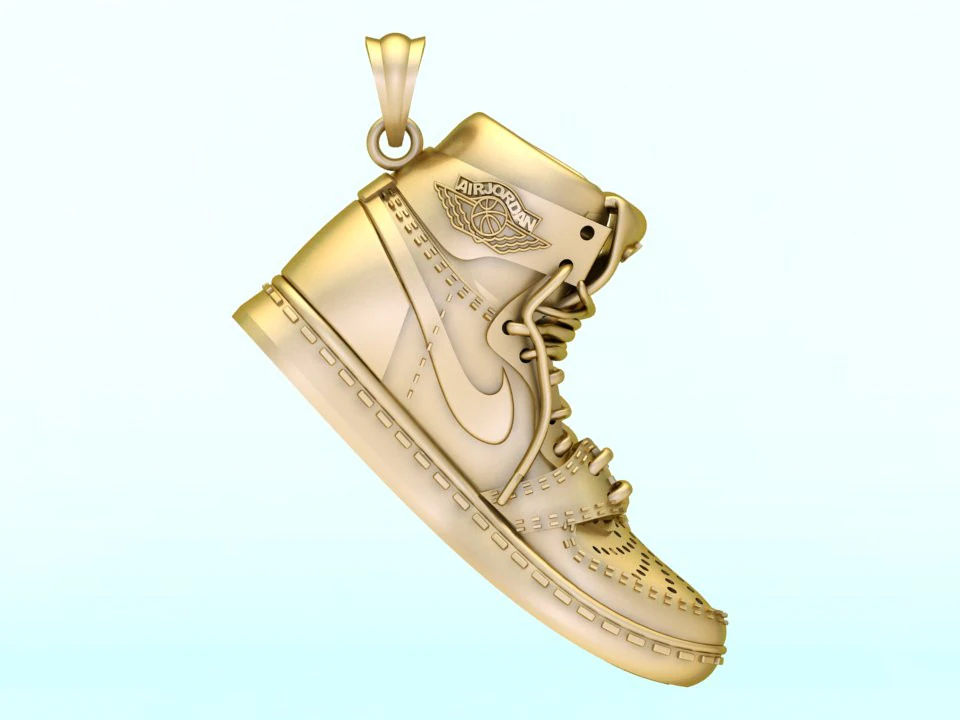 Shoes pendant 3D Print Model .c4d .max .obj .3ds .fbx .stl .blend 