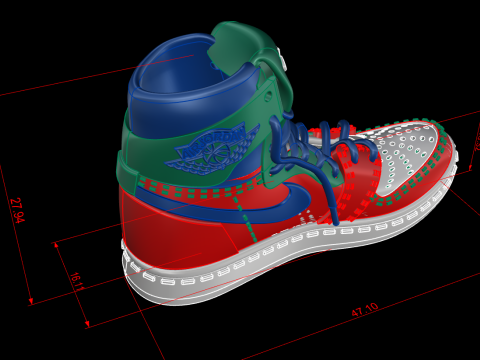 Shoes pendant 3D 打印模型