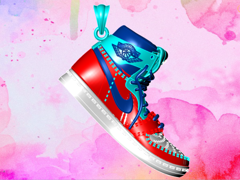 Shoes pendant 3D 打印模型