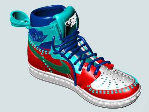 Shoes pendant 3D 打印模型