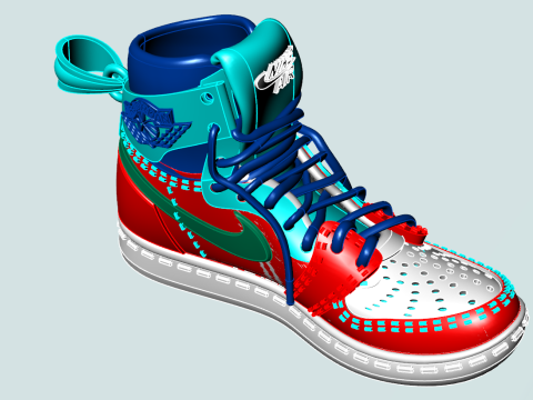 Shoes pendant 3D 打印模型