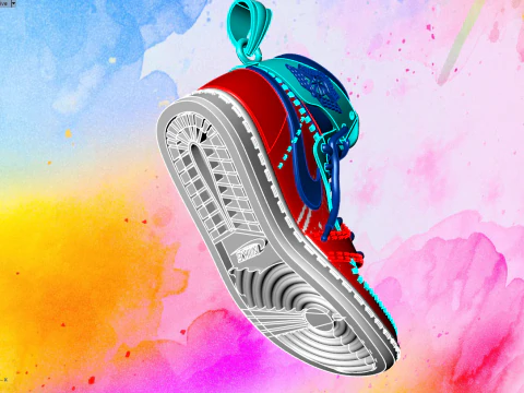Shoes pendant 3D Print Model