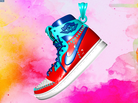Shoes pendant 3D 打印模型