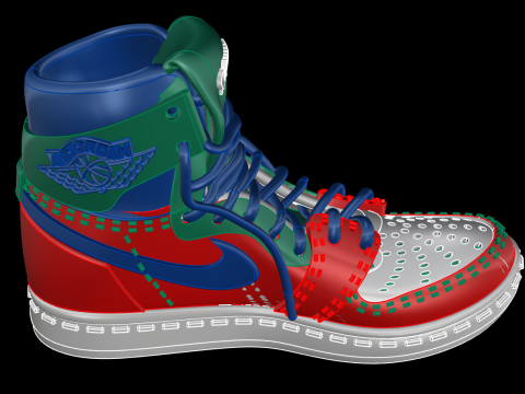 Shoes pendant 3D 打印模型