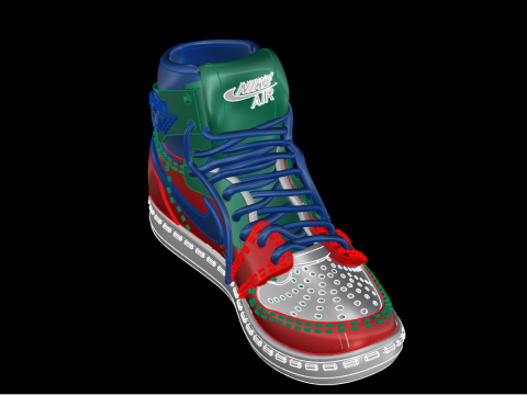 Shoes pendant 3D 打印模型