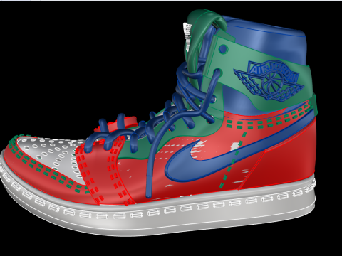 Shoes pendant 3D 打印模型