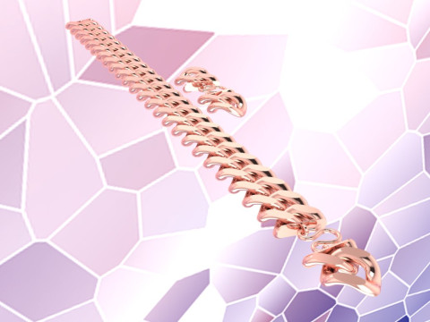 Cuban Link Bracelet for Men Hip Hop Jewelry -Stylish Mens Bracelet - 15mm 3D Print Model