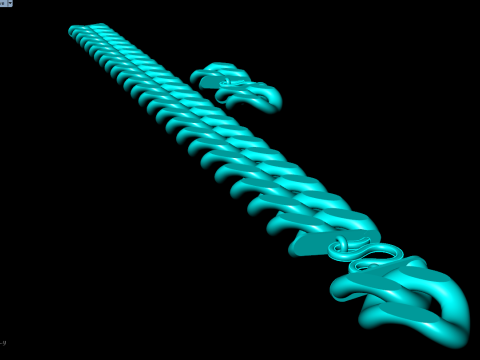 Cuban Link Bracelet for Men Hip Hop Jewelry -Stylish Mens Bracelet - 15mm 3D Print Model