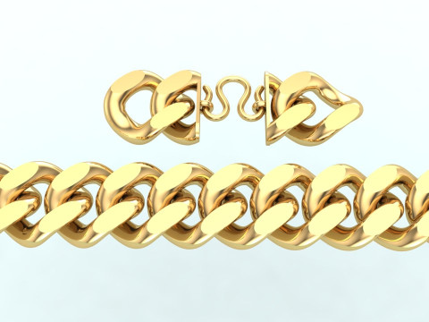 Cuban Bracelet - Cuban Link Bracelet - Hip Hop Jewelry - 20mm 3D Print Model