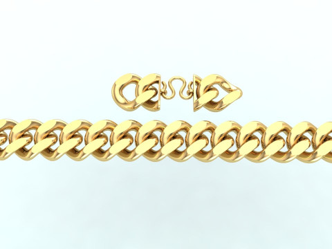 Cuban Bracelet - Cuban Link Bracelet - Hip Hop Jewelry - 20mm 3D Print Model