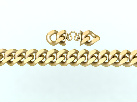 Cuban Bracelet - Cuban Link Bracelet - Hip Hop Jewelry - 20mm 3D Print Model