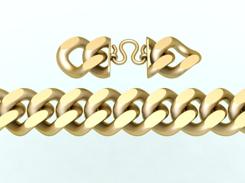 Cuban Bracelet - Cuban Link Bracelet - Hip Hop Jewelry - 20mm 3D Print Model