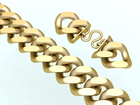 Cuban Bracelet - Cuban Link Bracelet - Hip Hop Jewelry - 20mm 3D Print Model