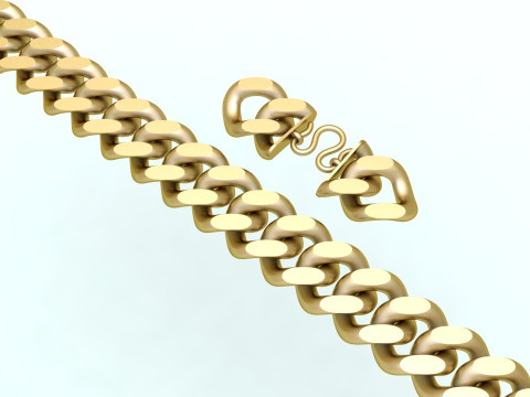 Cuban Bracelet - Cuban Link Bracelet - Hip Hop Jewelry - 20mm 3D Print Model