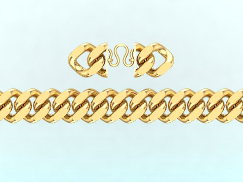 Cuban Bracelet - Cuban Link Bracelet - Hip Hop Jewelry - 20mm 3D Print Model