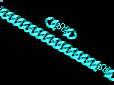 Cuban Bracelet - Cuban Link Bracelet - Hip Hop Jewelry - 20mm 3D Print Model