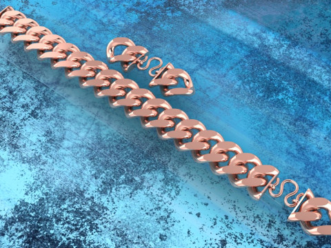 Cuban Bracelet - Cuban Link Bracelet - Hip Hop Jewelry - 20mm 3D Print Model