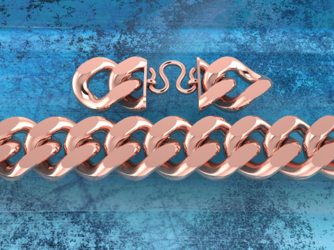 Cuban Bracelet - Cuban Link Bracelet - Hip Hop Jewelry - 20mm 3D Print Model