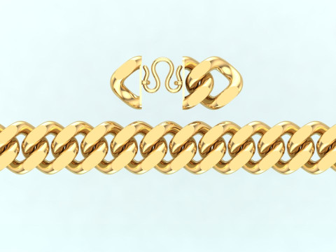 Cuban Bracelet - Cuban Link Bracelet - Hip Hop Jewelry - 25mm 3Dプリントモデル