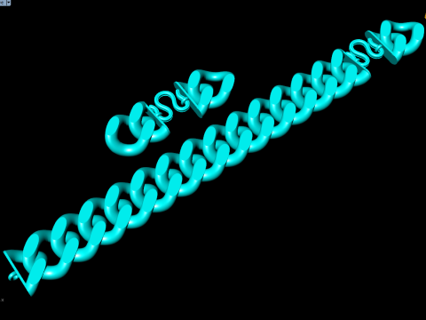 Cuban Bracelet - Cuban Link Bracelet - Hip Hop Jewelry - 25mm 3Dプリントモデル
