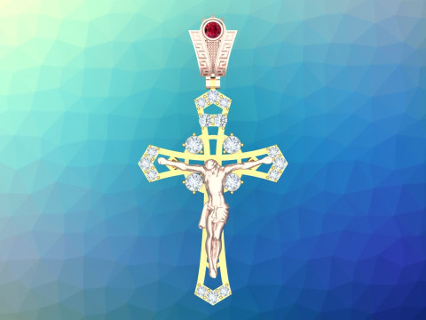 Jesus pendant - Cross Pendant - God Pendant N935430 3D printmodel