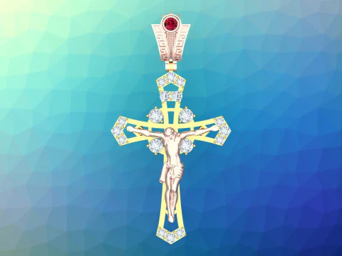 Jesus pendant - Cross Pendant - God Pendant N935430 3D Print Model