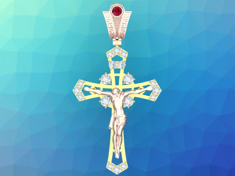 Jesus pendant - Cross Pendant - God Pendant N935430 3D printmodel