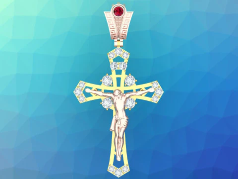 Jesus pendant - Cross Pendant - God Pendant N935430 3D Print Model