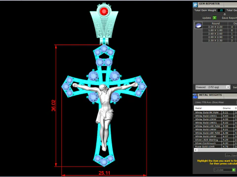 Jesus pendant - Cross Pendant - God Pendant N935430 3D Print Model