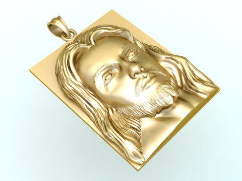 Pendentif Jésus - Pendentif Dieu - N234 Modèles 3D en vedette