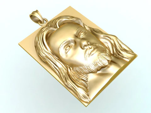 Jesus pendant - God pendant - N234 3D Print Model