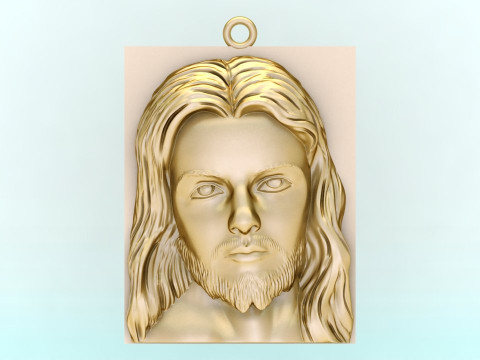 Pendentif Jésus - Pendentif Dieu - N234 Modèles 3D en vedette
