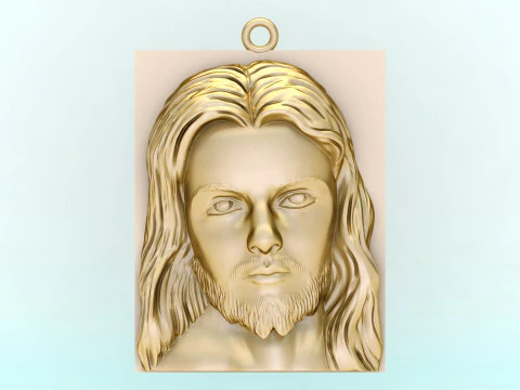 Jesus pendant - God pendant - N234 3D Print Model