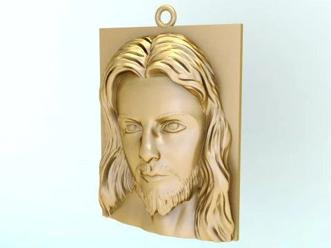 Jesus pendant - God pendant - N234 3D Print Model
