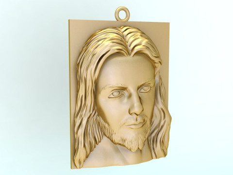 Pendentif Jésus - Pendentif Dieu - N234 Modèles 3D en vedette