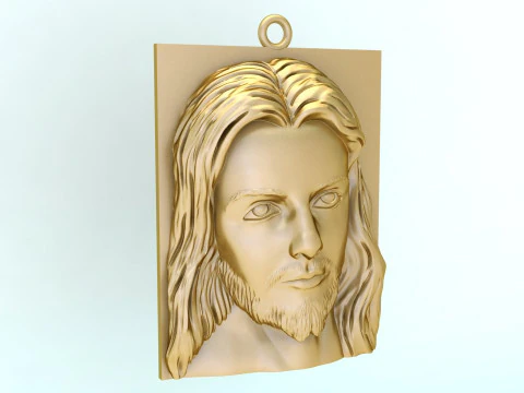 Jesus pendant - God pendant - N234 3D Print Model