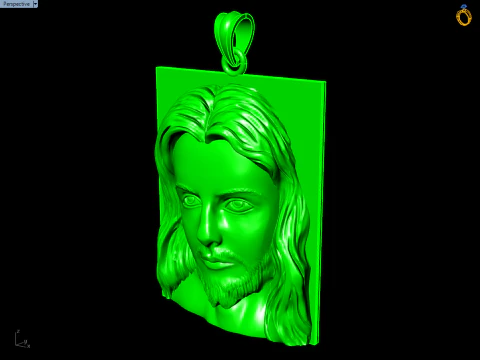 Jesus pendant - God pendant - N234 3D Print Model