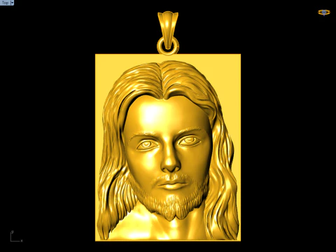 Jesus pendant - God pendant - N234 3D Print Model