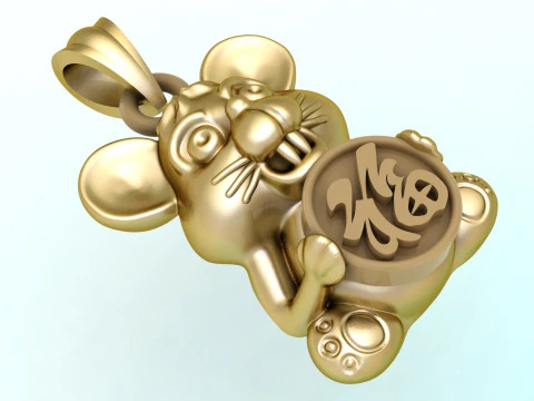 Mickey Mouse Pendant - Mouse Pendant - N935833 3D Print Model