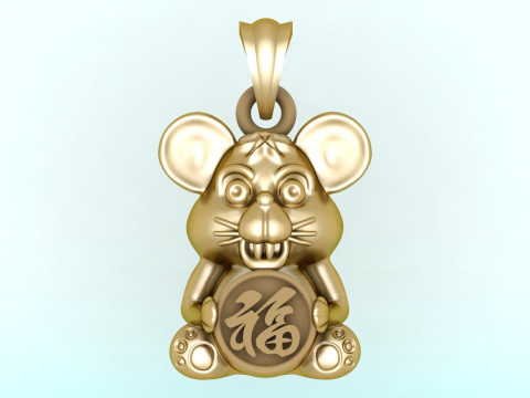 Mickey Mouse Pendant - Mouse Pendant - N935833 3D Print Model