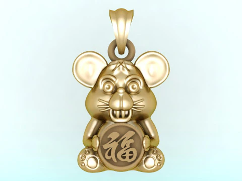 Mickey Mouse Pendant - Mouse Pendant - N935833 3D Print Model