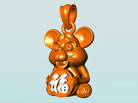 Mickey Mouse Pendant - Mouse Pendant - N935833 3D Print Model