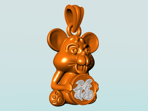 Mickey Mouse Pendant - Mouse Pendant - N935833 3D Print Model