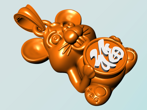 Mickey Mouse Pendant - Mouse Pendant - N935833 3D Print Model