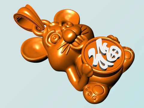 Mickey Mouse Pendant - Mouse Pendant - N935833 3D Print Model